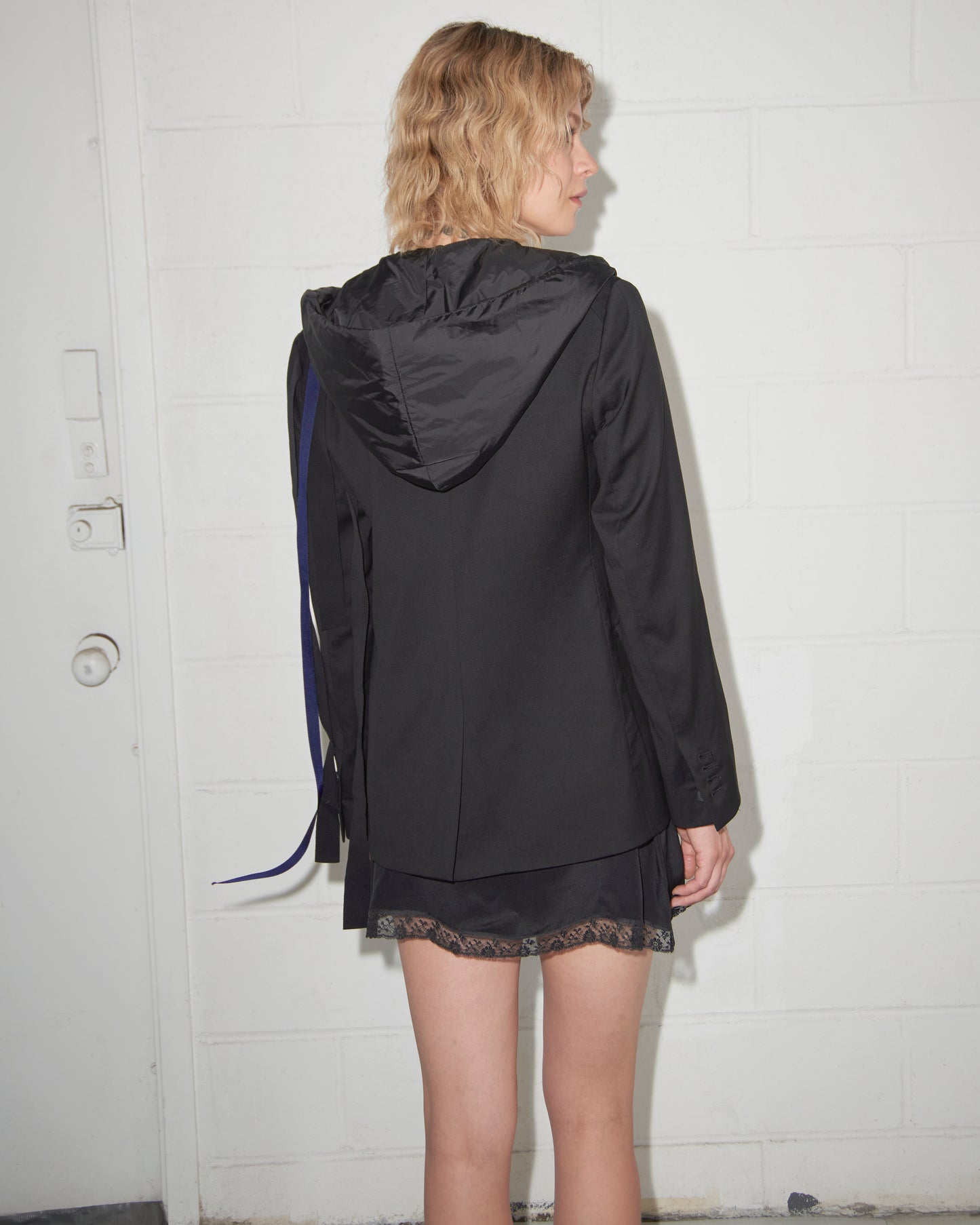 Embellished Hooded Blazer
