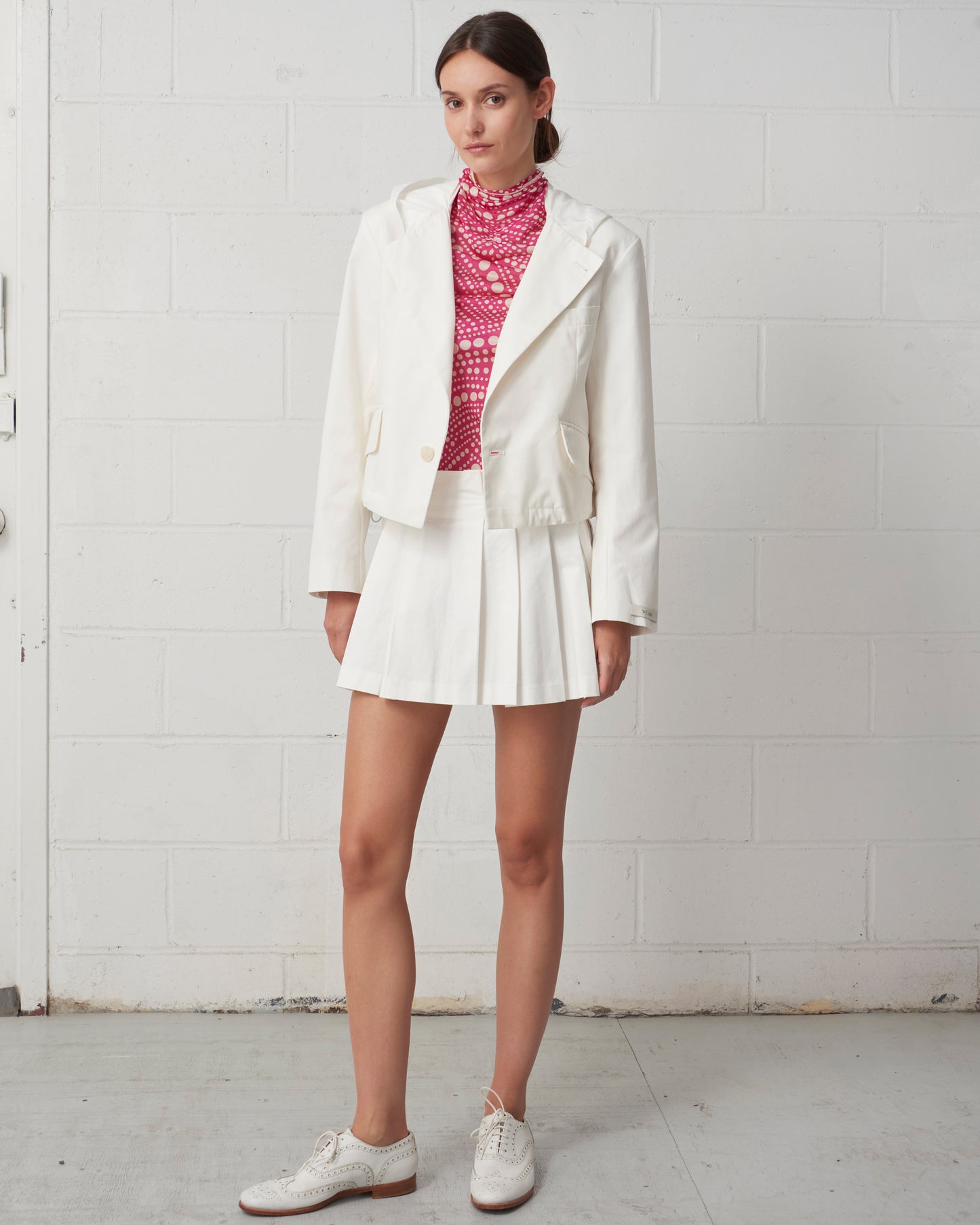 The Cropped Hooded Blazer