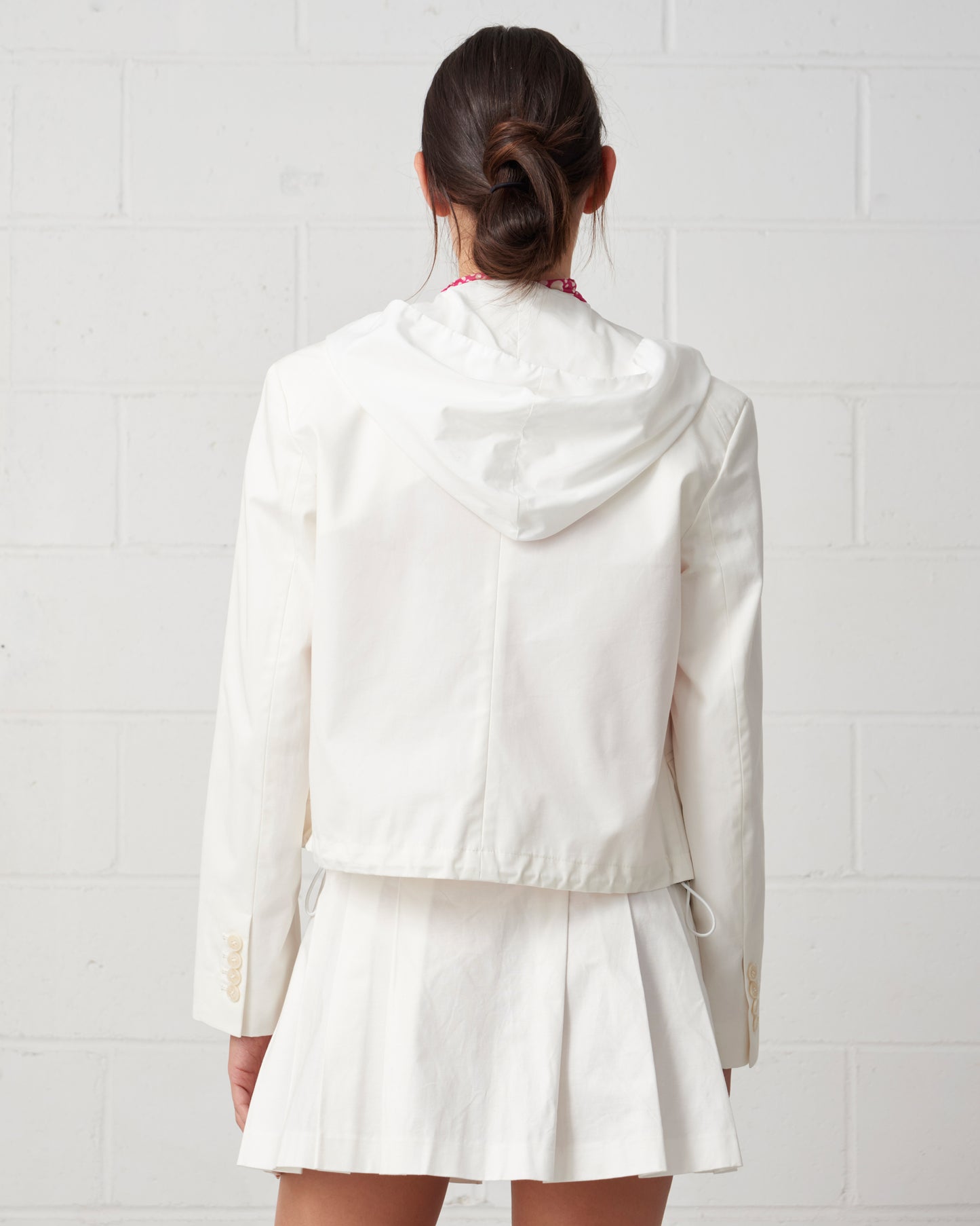 The Cropped Hooded Blazer