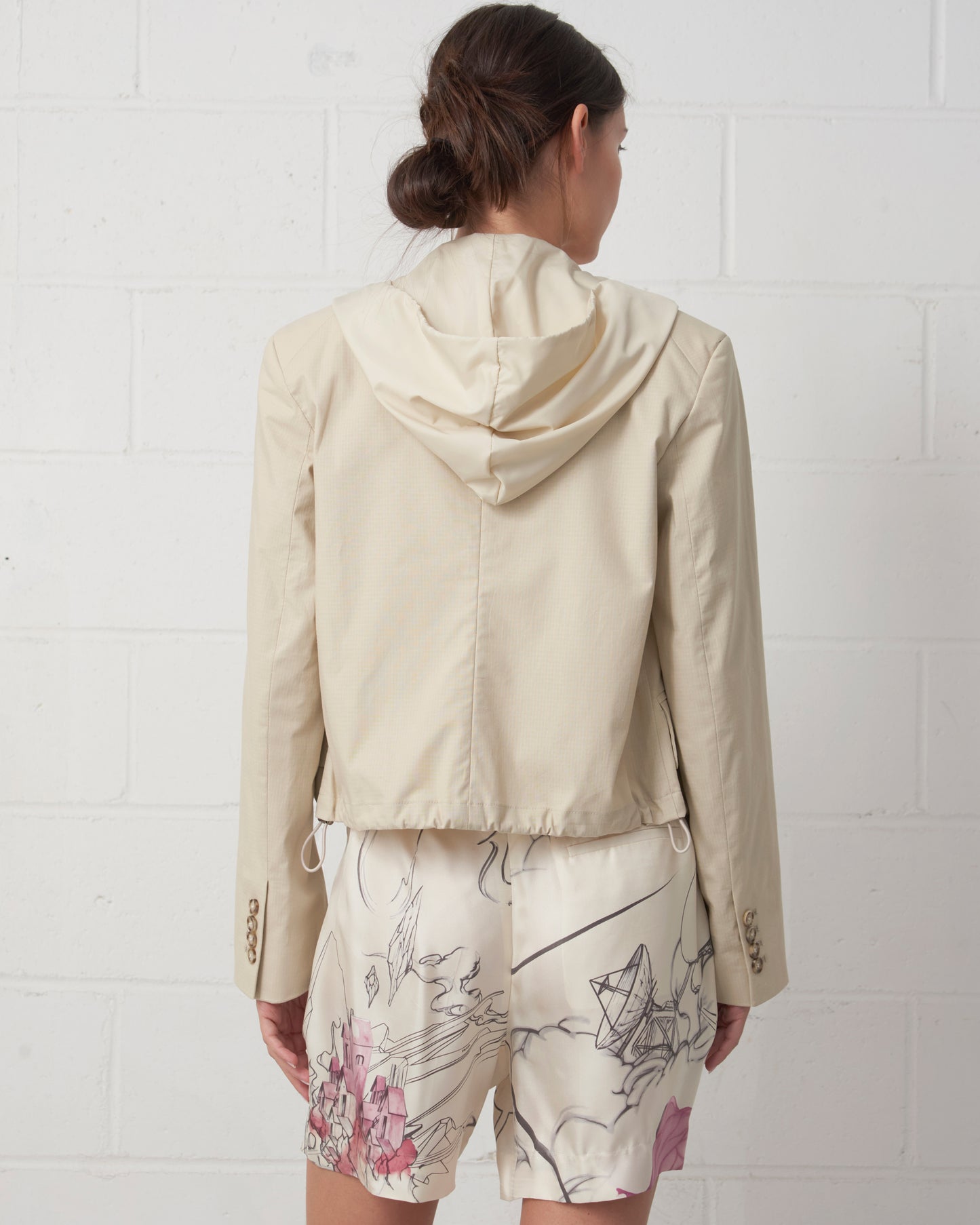 The Cropped Hooded Blazer