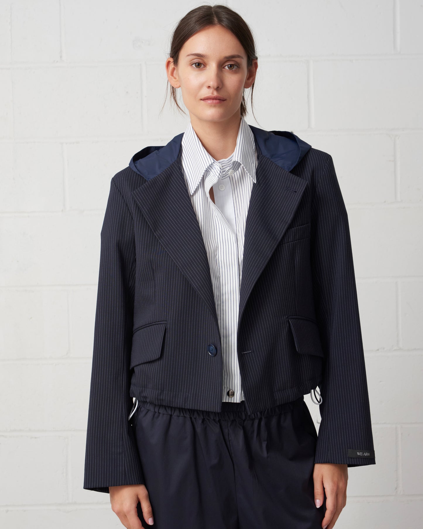 The Cropped Hooded Blazer