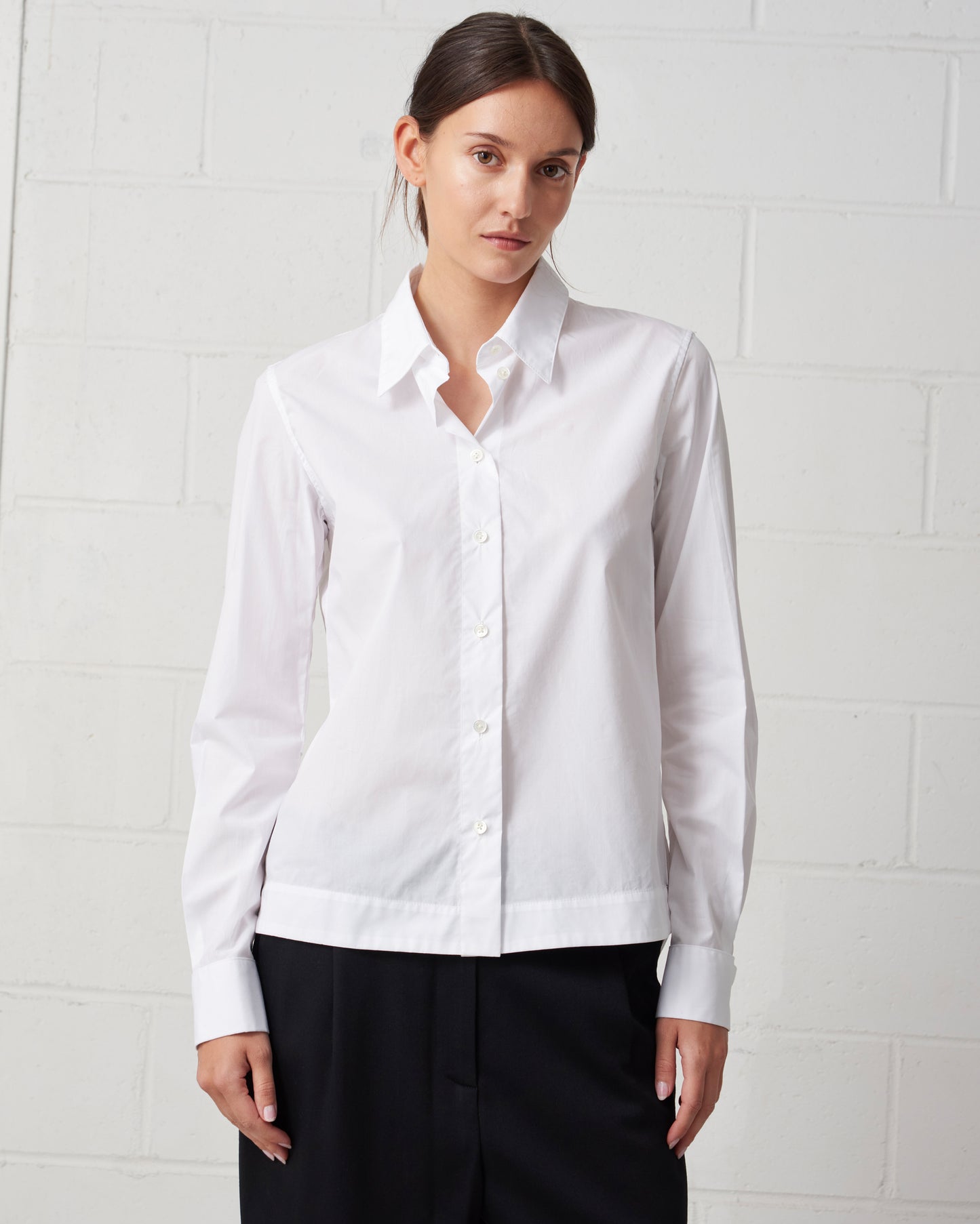 Cropped Collared Shirt