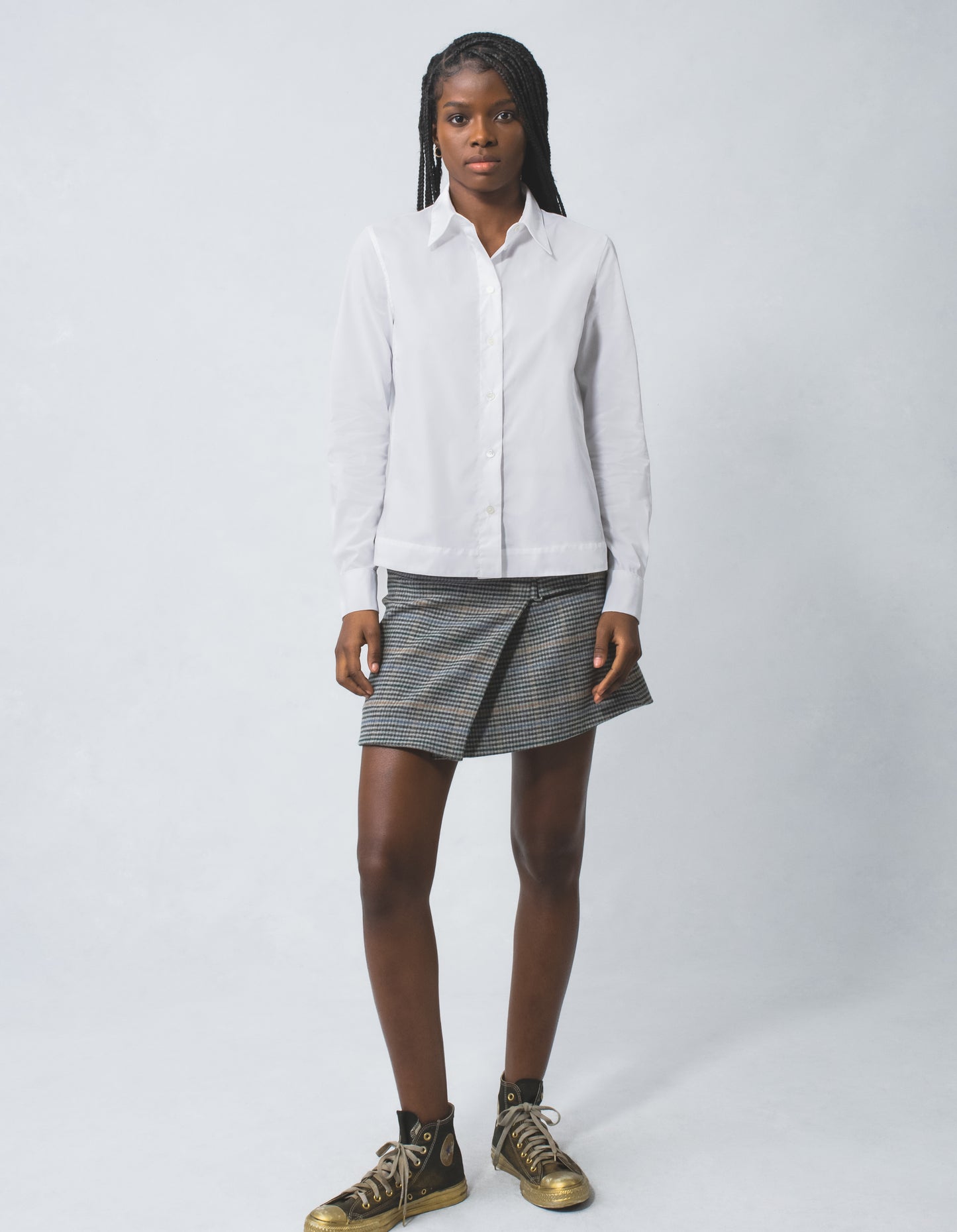 Cropped Collared Shirt