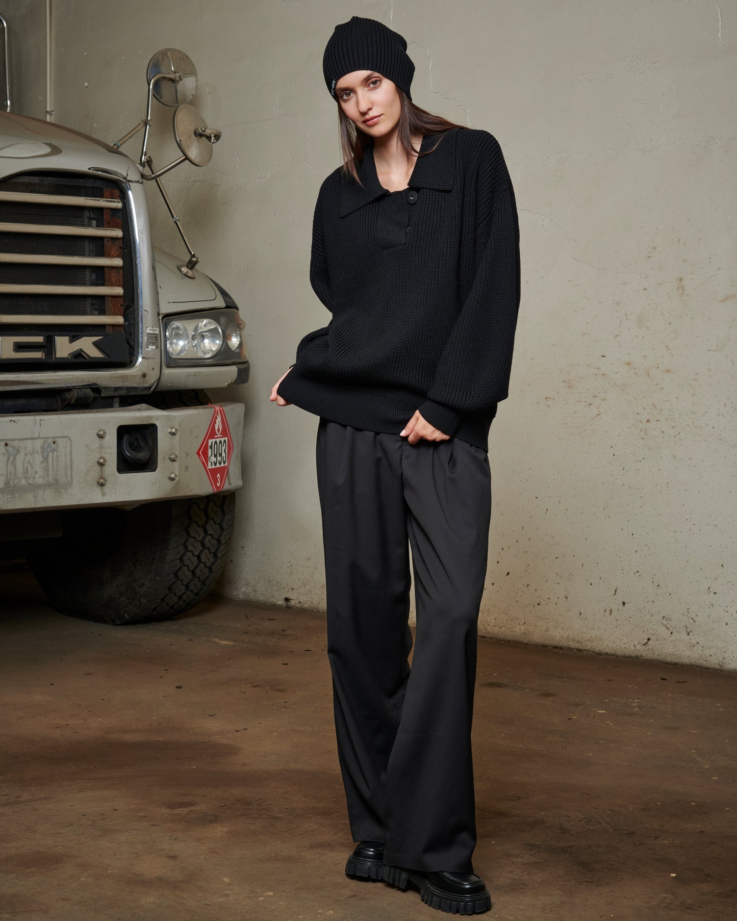 Oversize Knitted Polo