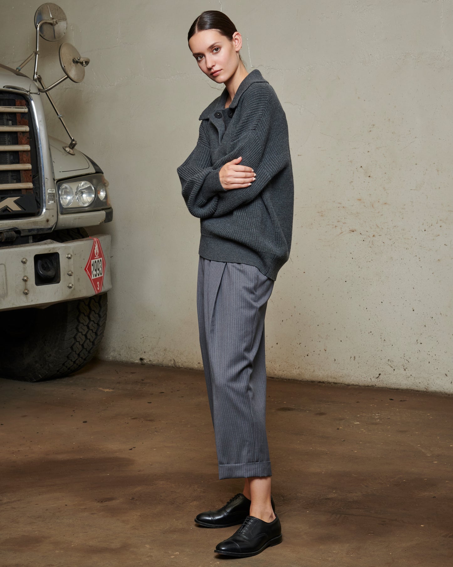 Oversize Knitted Polo