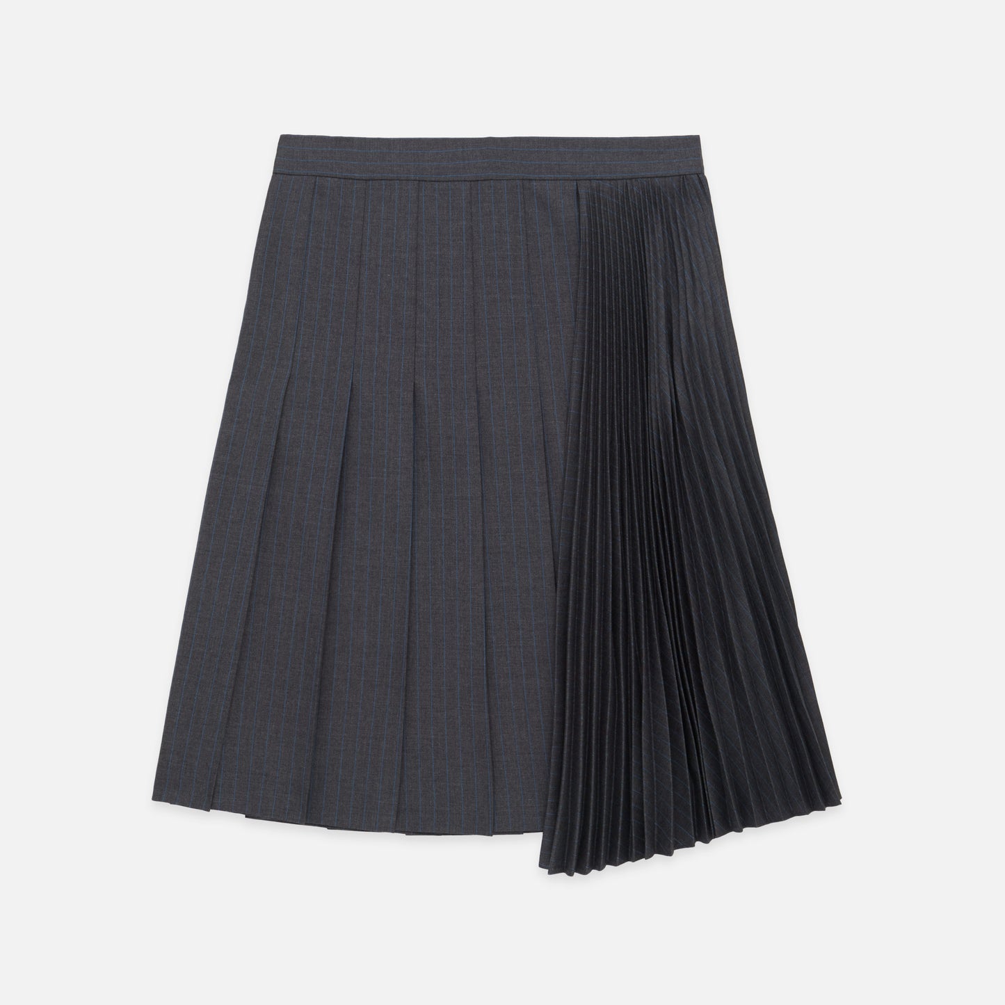 Asymmetric Pleated Skirt