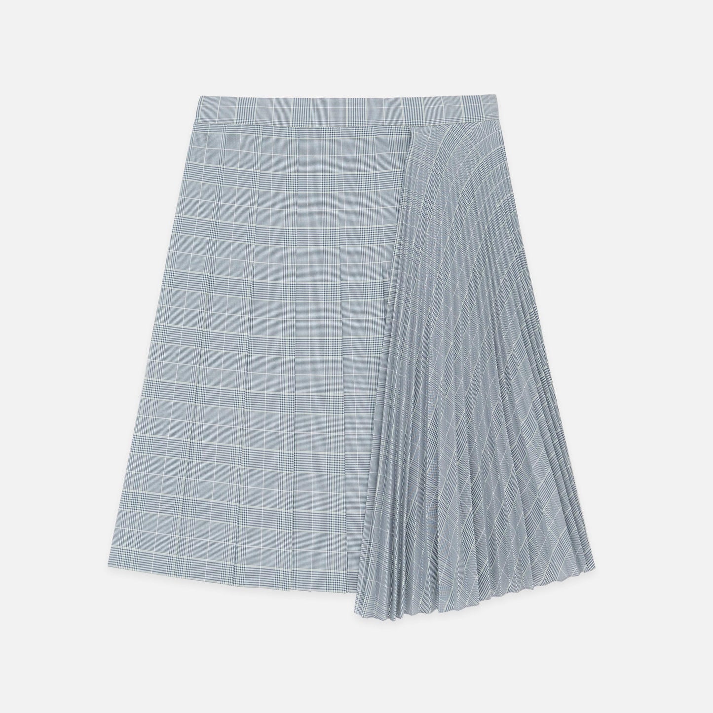 Asymmetric Pleated Skirt