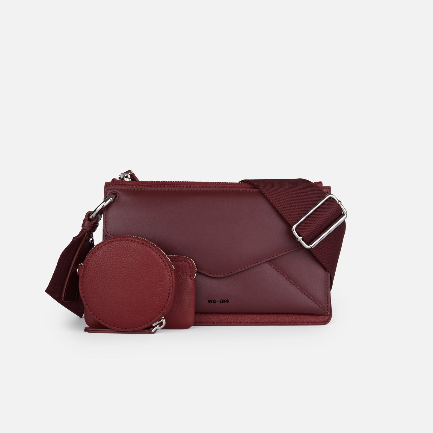 Red Clutch Envelope Bag Contemporary Accessories